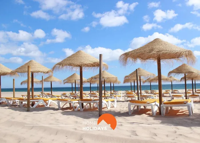 #083 Balcony With Ac, Garden View 5min Apartment Olhos de Agua (Albufeira)